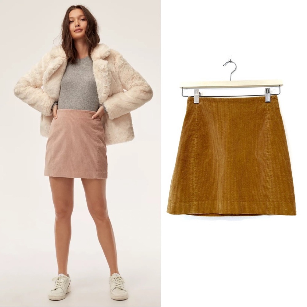 Aritzia | Sunday Best | Lyra Corduroy Mini Skirt Size 00